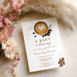 Modern Fall Coffee Baby är en babystötare. Inbjudningar