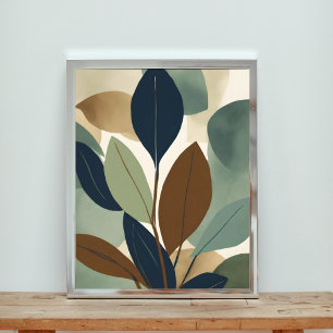 Modern Fall Foliage Art-utskrift Fototryck
