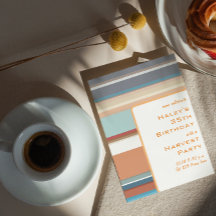 Modern Fall Harvest 35e Birthday Colorful Rand