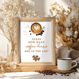 Modern fall Hur många kaffebönor babyskor? Poster