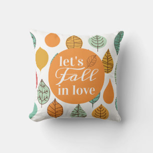Modern Fall Löv Mönster Kudde