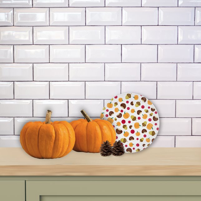 Modern Fall Pumpkin Berries Acorns (Skapare uppladdad)