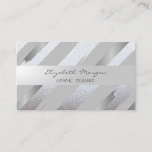 Modern, Falsk Guld Folie Penseldrag, Glitter Visitkort
