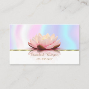 Modern falsk guldrand,Lotus,Holografisk Visitkort