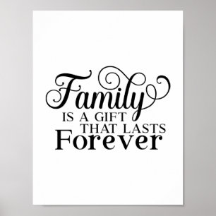 Modern familj är en typ av presentcitat. poster