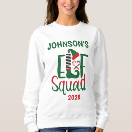 Modern familj matchande Elf Squad-jul T Shirt