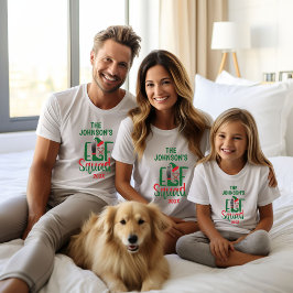 Modern familj matchande Elf Squad-jul T Shirt