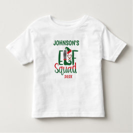 Modern familj matchande Elf Squad-jul T Shirt