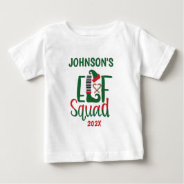 Modern familj matchande Elf Squad-jul T Shirt