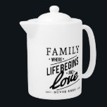 Modern familj och Kärlek-offert<br><div class="desc">Familjen och kärlek citerar i modern typografi.</div>