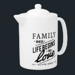 Modern familj och Kärlek-offert<br><div class="desc">Familjen och kärlek citerar i modern typografi.</div>