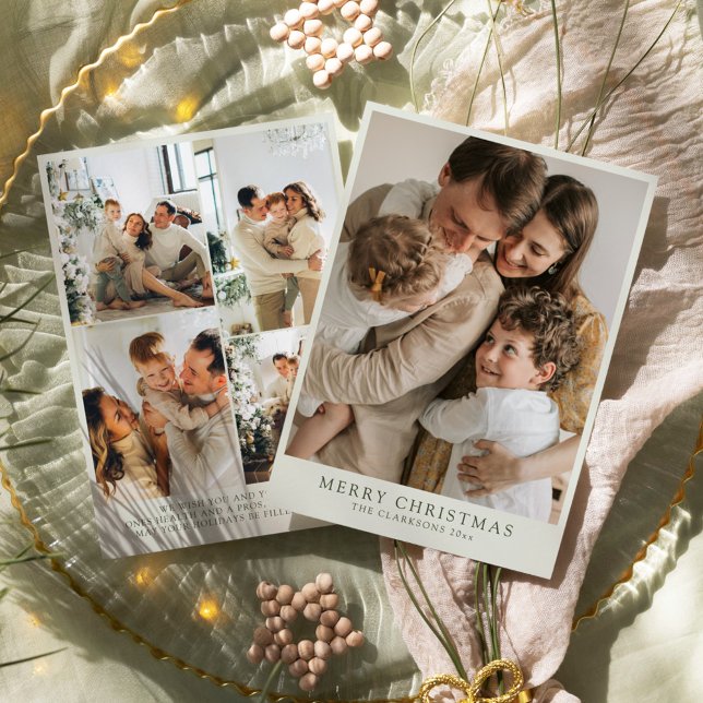 Modern familj Semester Anpassad Kort (Skapare uppladdad)