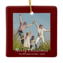 Modern familjefästande julfoto