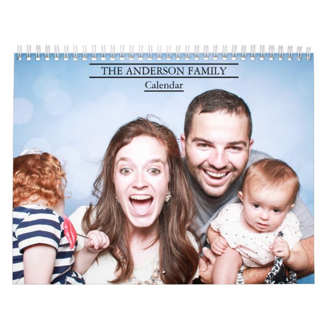 Modern familjefoto 2025 kalender (Omslag)