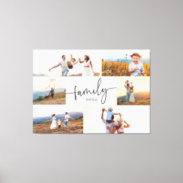 Modern familjefoto canvastryck