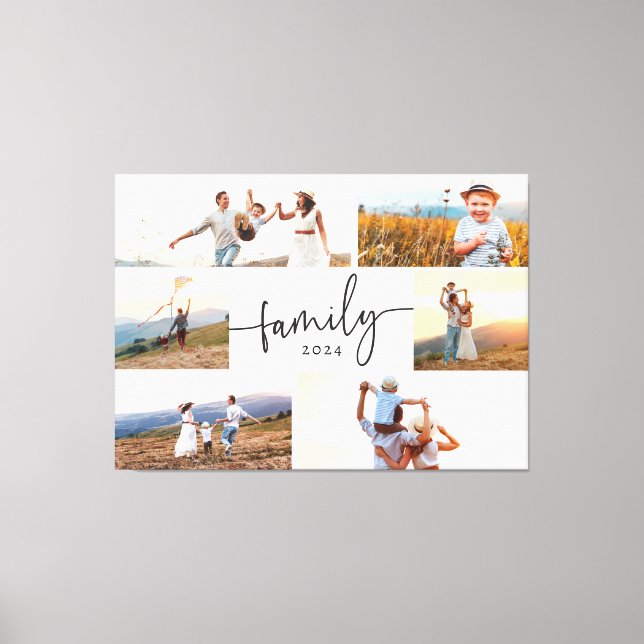 Modern familjefoto canvastryck (Framsida)