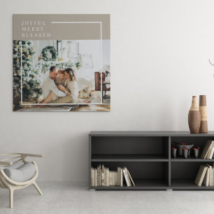 Modern familjefoto Glatt sammanslagning - välsig Canvastryck