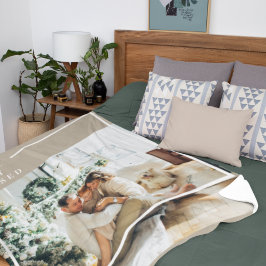 Modern familjefoto | Glatt sammanslagning - välsig Fleecefilt