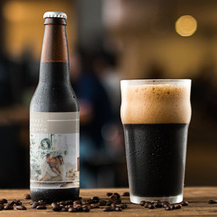 Modern familjefoto   Glatt sammanslagning - välsig Ölflaska Etikett