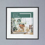 Modern familjefoto | Glatt sammanslagning - välsig Poster<br><div class="desc">Modern familjefoto | Glatt sammanslagning - välsignad | GRÖNT</div>