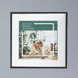 Modern familjefoto | Glatt sammanslagning - välsig Poster