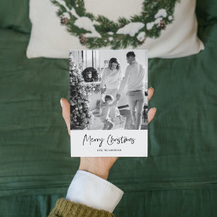 Modern familjefoto GOD JUL HELGDAG