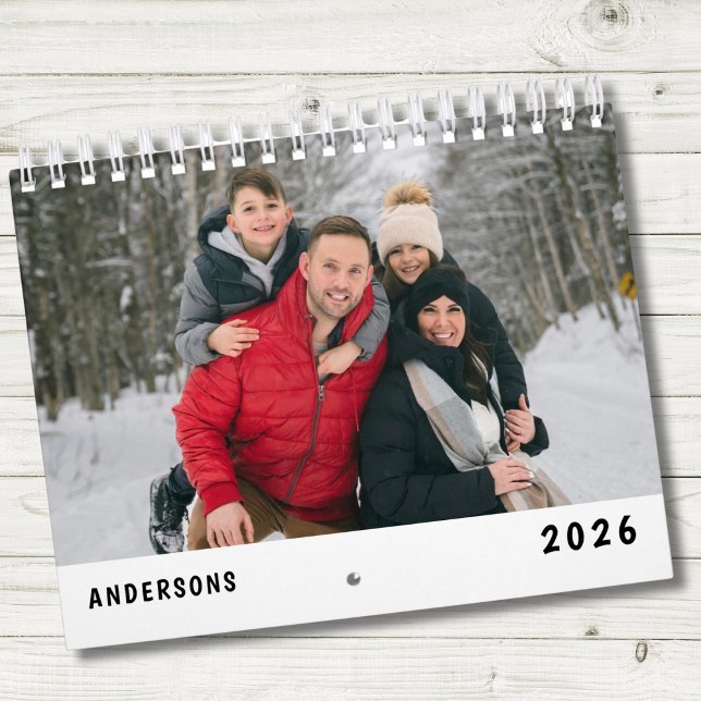 Modern familjefoto kalender (Skapare uppladdad)