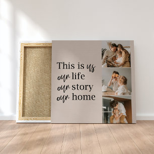 Modern familjefoto och familjefotering, Lolly Canvastryck