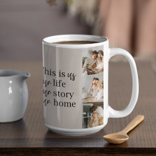 Modern familjefoto och familjefotering, Lolly Kaffemugg