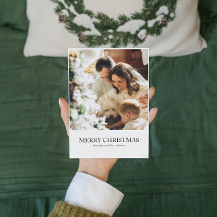 Modern familjefoto och God jul