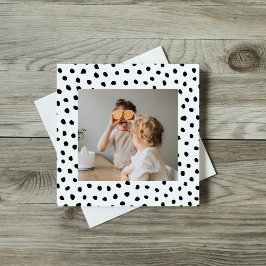 Modern familjefoto och svartpunktsgåva