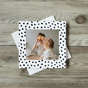 Modern familjefoto och svartpunktsgåva