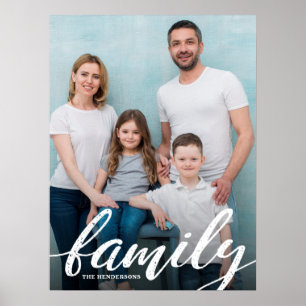 Modern familjefoto poster