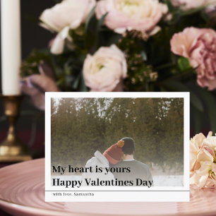 Modern familjefoto Postkort för Valentines i Lyc Vykort