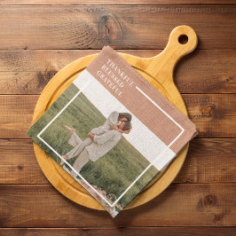 Modern familjefoto | Tack och lov tacksam välsigna Kökshandduk