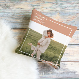 Modern familjefoto | Tack och lov tacksam välsigna Kudde