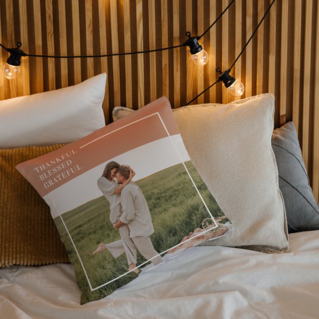 Modern familjefoto | Tack och lov tacksam välsigna Kudde (Skapare uppladdad)