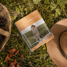 Modern familjefotställning och Happy thanksgiving  Anteckningsbok