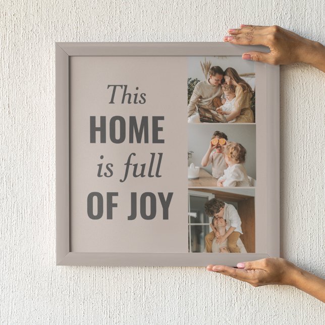 Modern familjefotto och familjecitat poster (Skapare uppladdad)