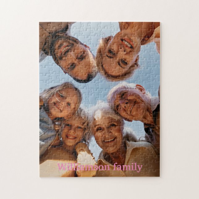Modern familjfotot pussel (Vertikal)