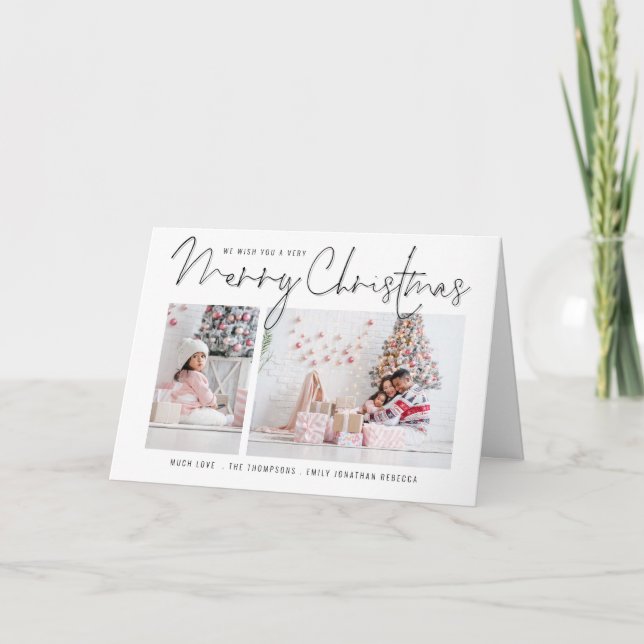 Modern Family 2-fotoskript God jul Helgkort (Framsida)