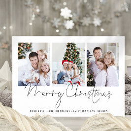 Modern Family 3-fotoskriptkort för God jul Julkort