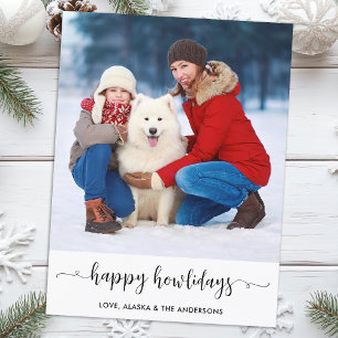 Modern Family Anpassningsbar Hund Photo Lycklig Ho Helg Vykort