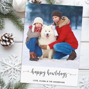 Modern Family Anpassningsbar Hund Photo Lycklig Ho Julkort