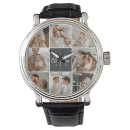 Modern Family Collage Photo & Personlig Gift Armbandsur