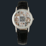 Modern Family Collage Photo & Personlig Gift Armbandsur<br><div class="desc">Fånga dina hjärtestunder i din moderna familj i ett vackert skrivet kollage-foto. Fira skratten, kärlek, och omhuldade minnen med detta personlig mästerverk, som endast finns på Zazzle. Skapa en bedövande montage som kapslar in kärnan i din unika familjedynamik - från milstolpe firande till dagligt äventyr. Den här samlingen är utformad...</div>