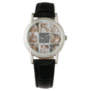 Modern Family Collage Photo & Personlig Gift Armbandsur