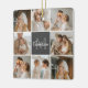 Modern Family Collage Photo & Personlig Gift Julgransprydnad Keramik (Sida)