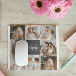 Modern Family Collage Photo & Personlig Gift Musmatta<br><div class="desc">Fånga dina hjärtestunder i din moderna familj i ett vackert skrivet kollage-foto. Fira skratten, kärlek, och omhuldade minnen med detta personlig mästerverk, som endast finns på Zazzle. Skapa en bedövande montage som kapslar in kärnan i din unika familjedynamik - från milstolpe firande till dagligt äventyr. Den här samlingen är utformad...</div>