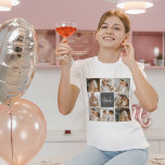 Modern Family Collage Photo & Personlig Gift T Shirt<br><div class="desc">Fånga dina hjärtestunder i din moderna familj i ett vackert skrivet kollage-foto. Fira skratten, kärlek, och omhuldade minnen med detta personlig mästerverk, som endast finns på Zazzle. Skapa en bedövande montage som kapslar in kärnan i din unika familjedynamik - från milstolpe firande till dagligt äventyr. Den här samlingen är utformad...</div>